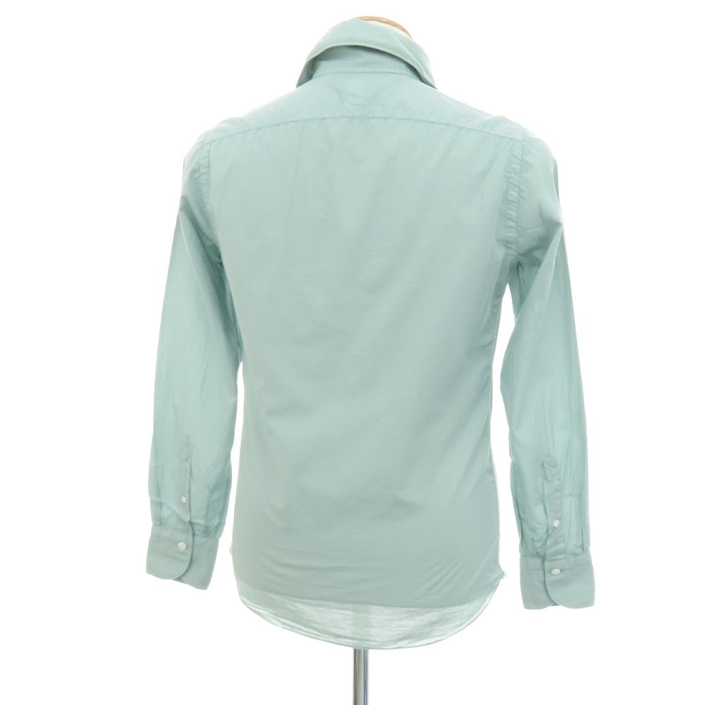 【新品】フィナモレ Finamore SERGIO Super Light Cotton カッタウェイシャツ ライトグリーン【 XS 】【 状態ランクN 】【 メンズ 】