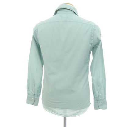 【新品】フィナモレ Finamore SERGIO Super Light Cotton カッタウェイシャツ ライトグリーン【 XS 】【 状態ランクN 】【 メンズ 】