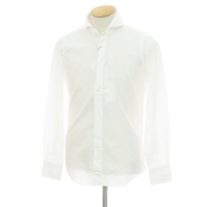 【新品】フィナモレ Finamore SERGIO Super Light Cotton カッタウェイシャツ ホワイト【 XS 】【 状態ランクN 】【 メンズ 】