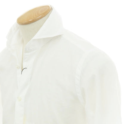 【新品】フィナモレ Finamore SERGIO Super Light Cotton カッタウェイシャツ ホワイト【 S 】【 状態ランクN 】【 メンズ 】