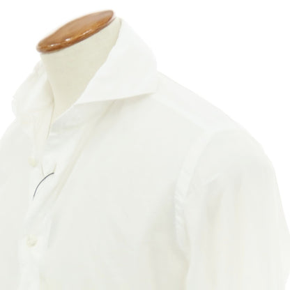 【新品】フィナモレ Finamore SERGIO Super Light Cotton カッタウェイシャツ ホワイト【 M 】【 状態ランクN 】【 メンズ 】