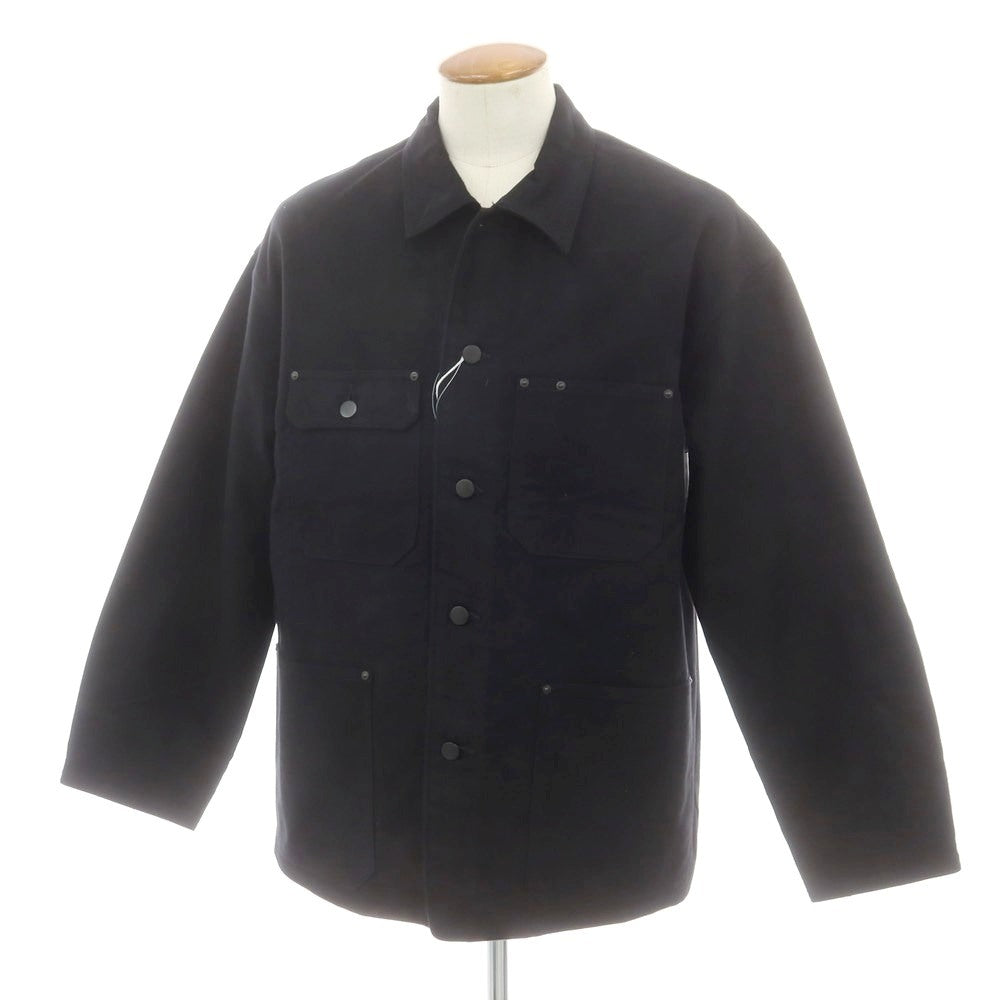 【中古】【未使用】リバーバレイト REVERBERATE 2025年秋冬 コットン カバーオール ブラック【 2 】【 状態ランクS 】【 メンズ 】