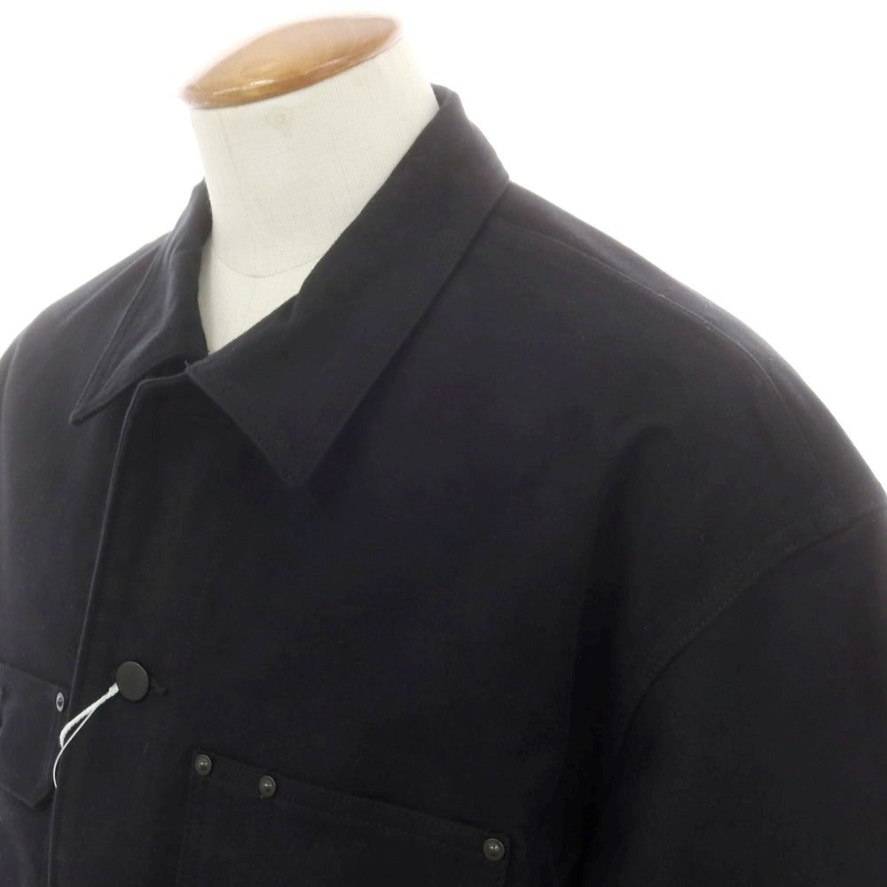 【中古】【未使用】リバーバレイト REVERBERATE 2025年秋冬 コットン カバーオール ブラック【 2 】【 状態ランクS 】【 メンズ 】