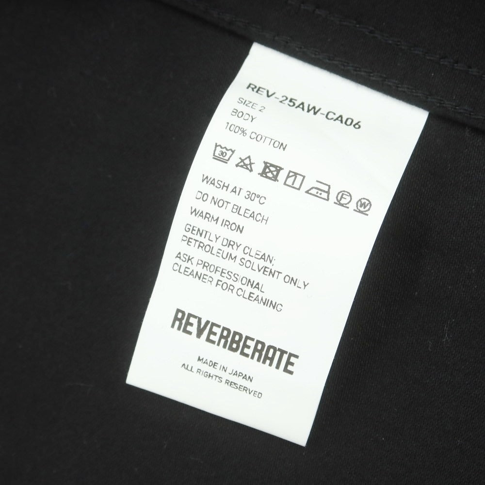 【中古】【未使用】リバーバレイト REVERBERATE 2025年秋冬 コットン カバーオール ブラック【サイズ2】【 状態ランクS 】【 メンズ 】 [DPD]