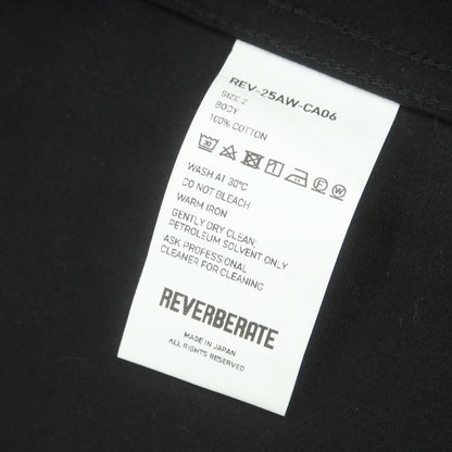 【中古】【未使用】リバーバレイト REVERBERATE 2025年秋冬 コットン カバーオール ブラック【 2 】【 状態ランクS 】【 メンズ 】