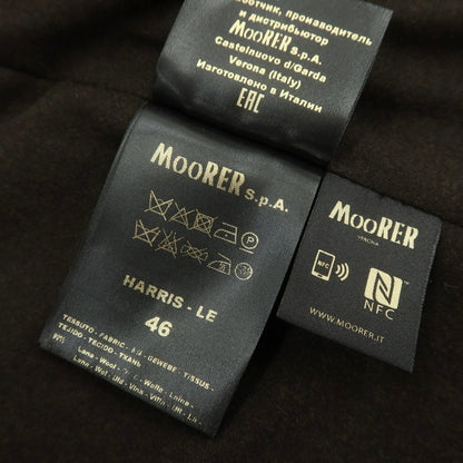 【中古】ムーレー MOORER HARRIS-LE ウールカシミヤ 2WAY チェスターフィールドコート グレージュ系【 46 】【 状態ランクA 】【 メンズ 】