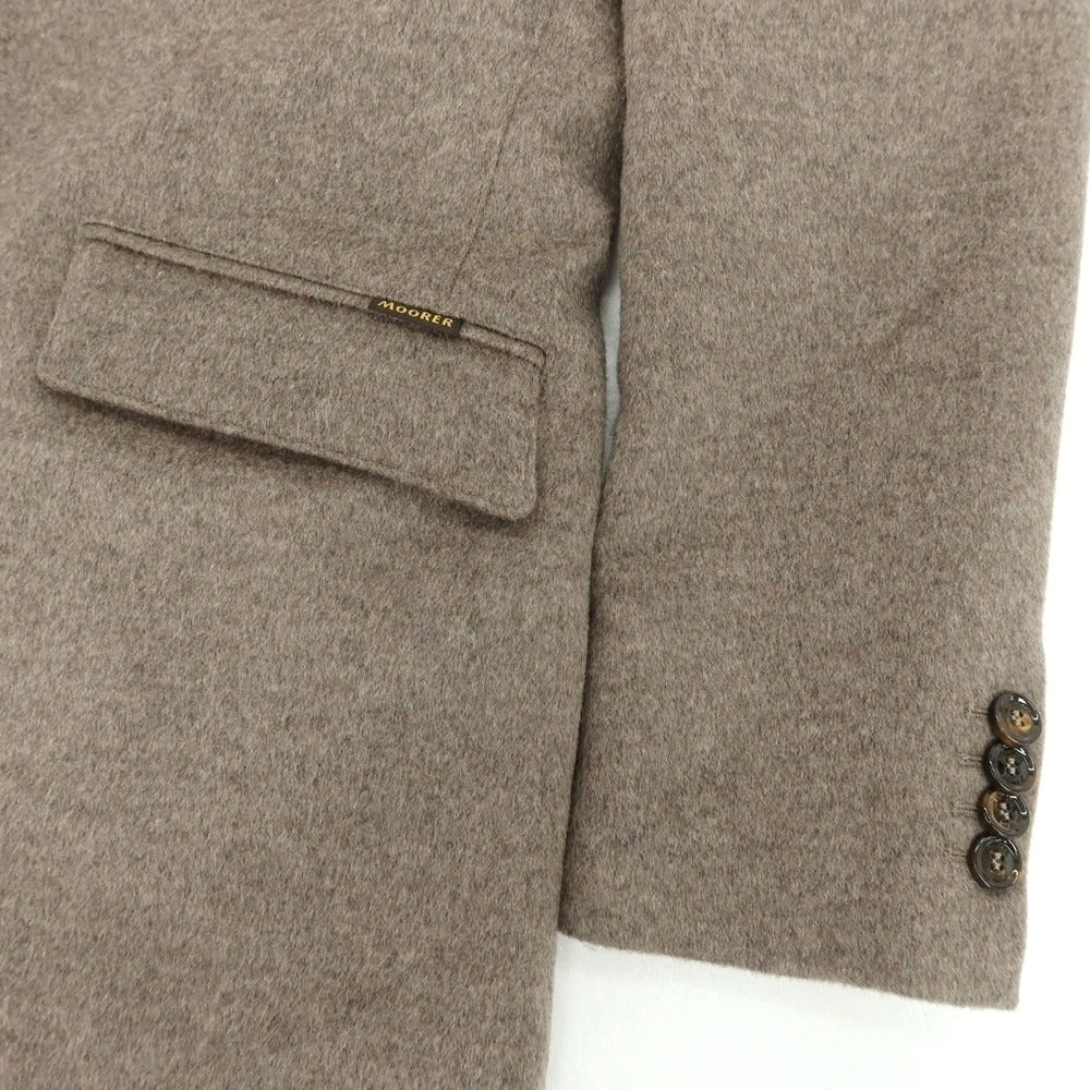 【中古】ムーレー MOORER HARRIS-LE ウールカシミヤ 2WAY チェスターフィールドコート グレージュ系【 46 】【 状態ランクA 】【 メンズ 】
