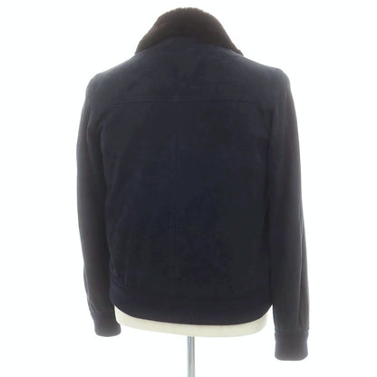 【中古】チンクアンタ Cinquanta ゴートスエード レザーブルゾン ダークネイビー【 50 】【 状態ランクA 】【 メンズ 】