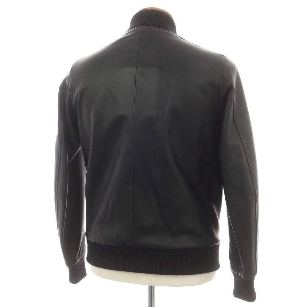 【中古】チンクアンタ Cinquanta ラム レザーブルゾン ブラック【 46 】【 状態ランクA 】【 メンズ 】