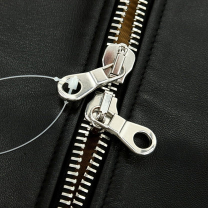 【中古】チンクアンタ Cinquanta ラム レザーブルゾン ブラック【 46 】【 状態ランクA 】【 メンズ 】