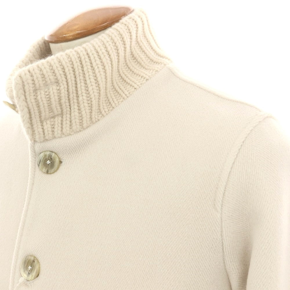 【中古】ヘルノ Herno ウール ヘリンボーン カットパイル スタンドカラー ブルゾン ライトベージュ【 46 】【 状態ランクA 】【 メンズ 】