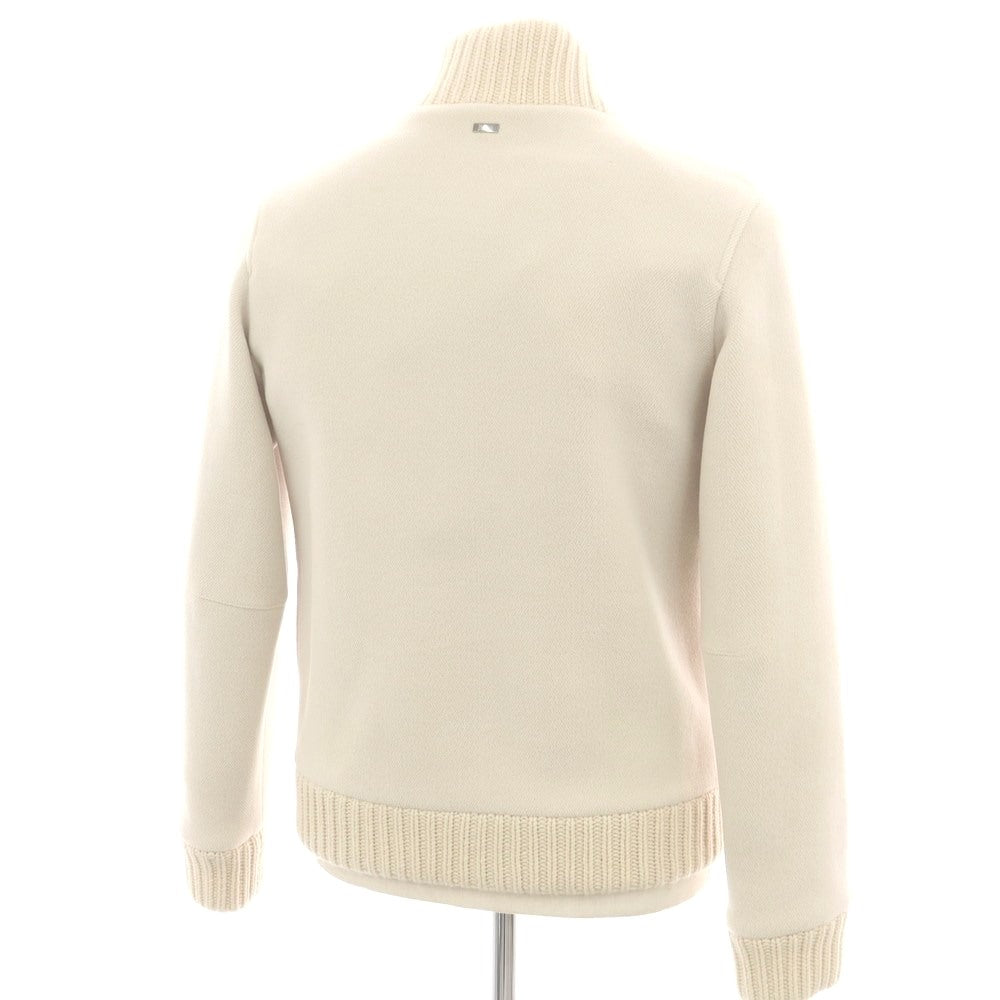 【中古】ヘルノ Herno ウール ヘリンボーン カットパイル スタンドカラー ブルゾン ライトベージュ【 46 】【 状態ランクA 】【 メンズ 】