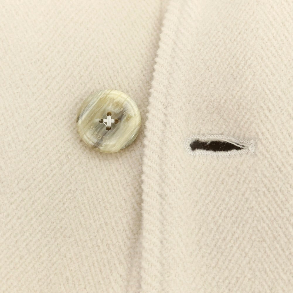 【中古】ヘルノ Herno ウール ヘリンボーン カットパイル スタンドカラー ブルゾン ライトベージュ【 46 】【 状態ランクA 】【 メンズ 】