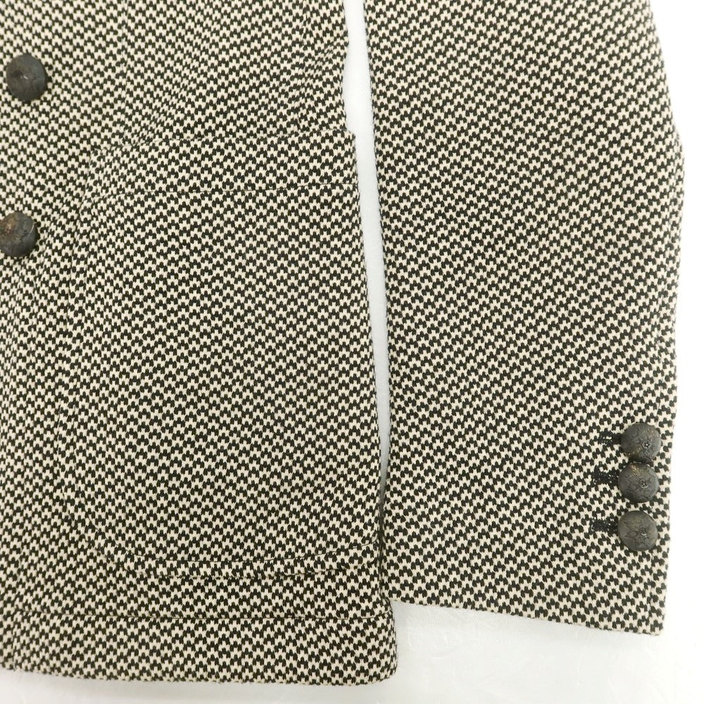 【中古】ザ ジジ THE GIGI ウールコットンジャージー カジュアルジャケット クリームxブラック【 48 】【 状態ランクA 】【 メンズ 】