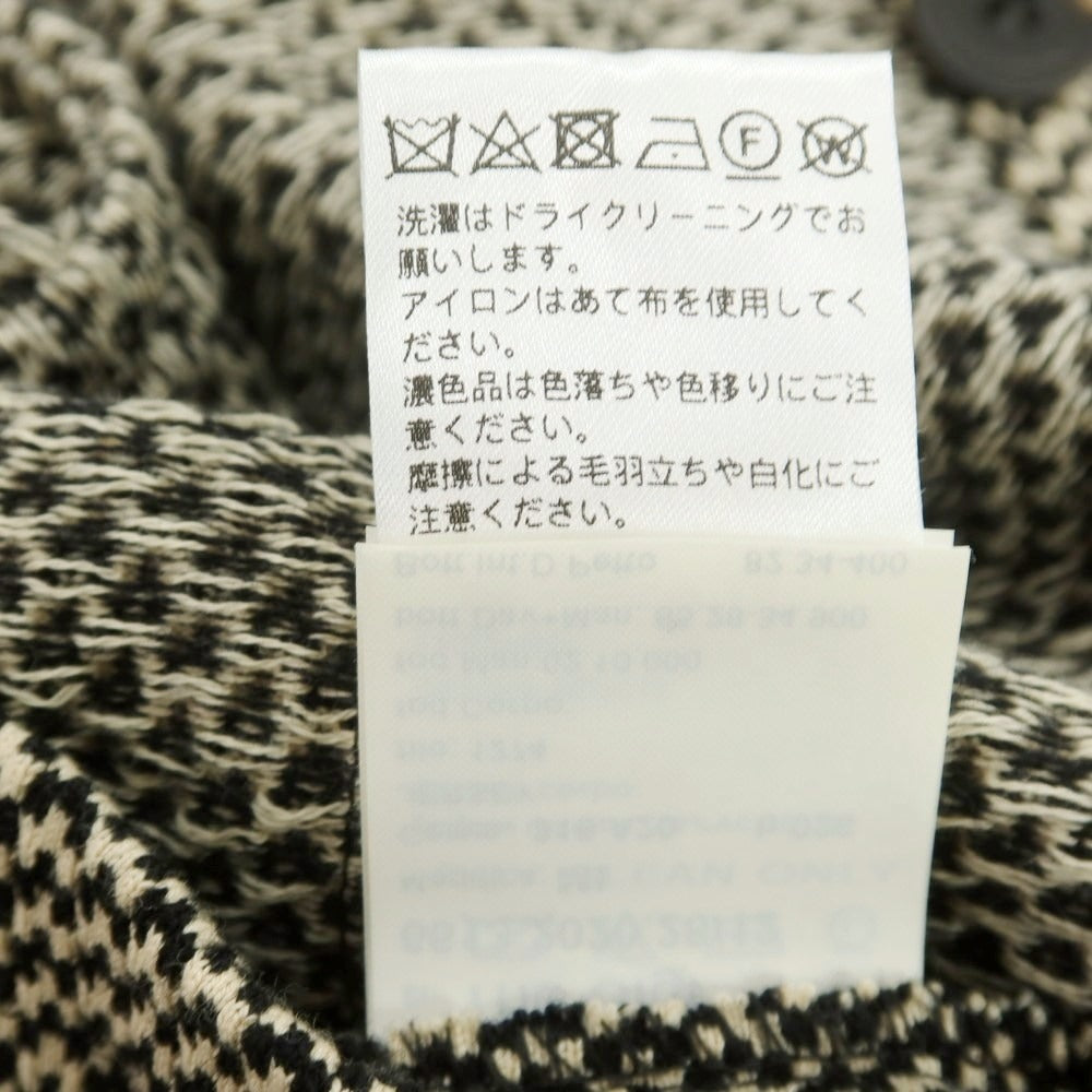 【中古】ザ ジジ THE GIGI ウールコットンジャージー カジュアルジャケット クリームxブラック【 48 】【 状態ランクA 】【 メンズ 】