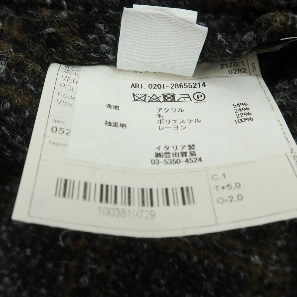 【中古】エルビーエム1911 L.B.M.1911 アクリルウール チェック カジュアルジャケット グレーxブラウン【 48 】【 状態ランクA 】【 メンズ 】