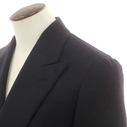 【中古】カルーゾ CARUSO SOVEREIGN別注 ツイルウール ダブルブレストコート ブラック【 表記なし（L位） 】【 状態ランクA 】【 メンズ 】