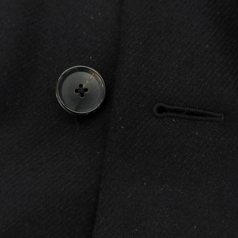 【中古】カルーゾ CARUSO SOVEREIGN別注 ツイルウール ダブルブレストコート ブラック【 表記なし（L位） 】【 状態ランクA 】【 メンズ 】