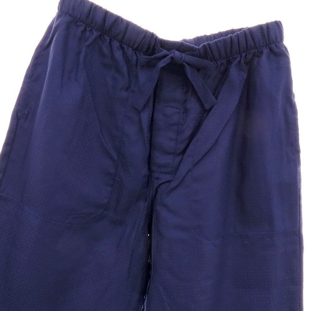 【中古】デレク ローズ Derek Rose コットン ジャカード ショートパンツ ライトパープルネイビー【 M 】【 状態ランクA 】【 メンズ 】