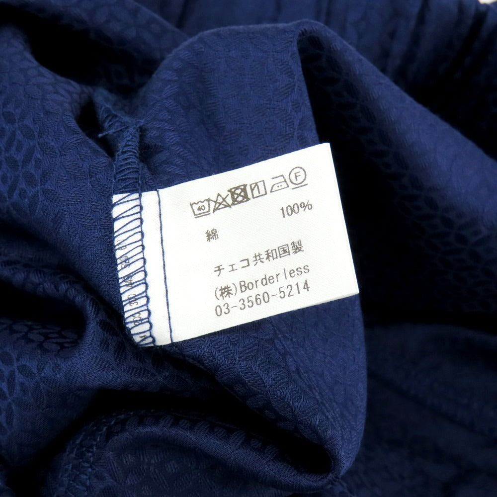 【中古】デレク ローズ Derek Rose コットン ジャカード ショートパンツ ライトパープルネイビー【 M 】【 状態ランクA 】【 メンズ 】