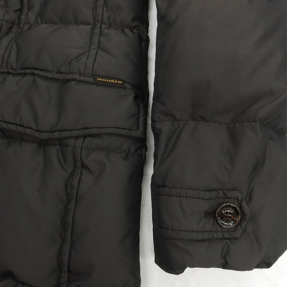 【中古】ムーレー MOORER MORRIS-KM ポリエステル ダウンコート ダークウォームグレー【 54 】【 状態ランクB 】【 メンズ 】