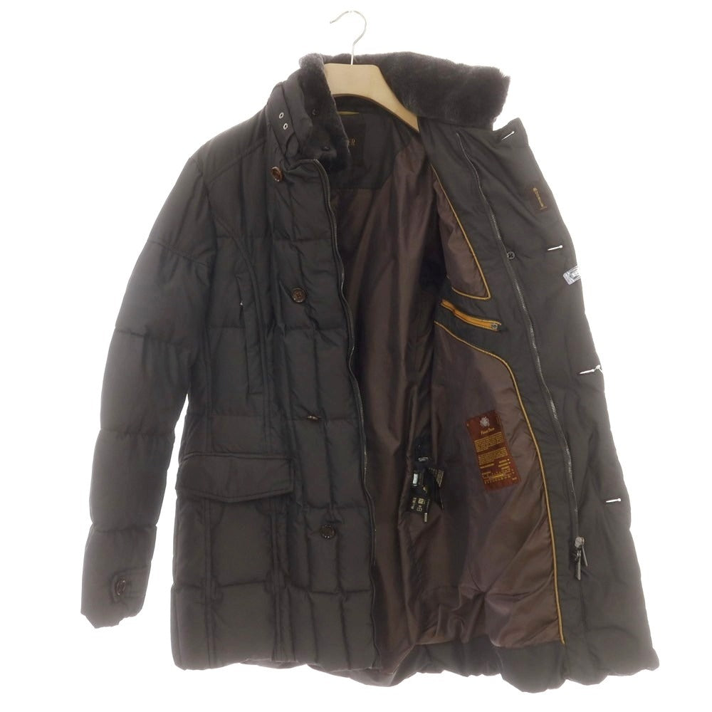 【中古】ムーレー MOORER MORRIS-KM ポリエステル ダウンコート ダークウォームグレー【 54 】【 状態ランクB 】【 メンズ 】