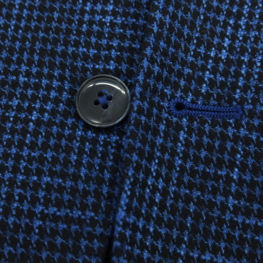 【中古】エルビーエム1911 L.B.M.1911 コットンウール ハウンドトゥース テーラードジャケット ブルーxブラック【 54 】【 状態ランクB 】【 メンズ 】