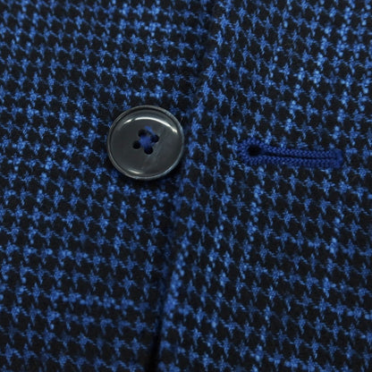 【中古】エルビーエム1911 L.B.M.1911 コットンウール ハウンドトゥース テーラードジャケット ブルーxブラック【 54 】【 状態ランクB 】【 メンズ 】