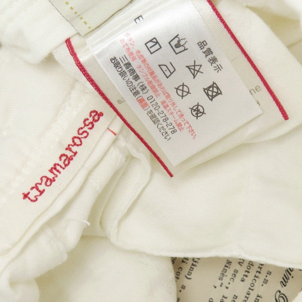 【中古】トラマロッサ Tramarossa ストレッチ コットン カジュアルスラックスパンツ ホワイト【 28 】【 状態ランクB 】【 メンズ 】