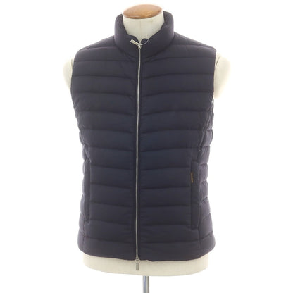 【中古】ムーレー MOORER CALAF-S3 ダブルジップ ダウンベスト ネイビー【 46 】【 状態ランクB 】【 メンズ 】