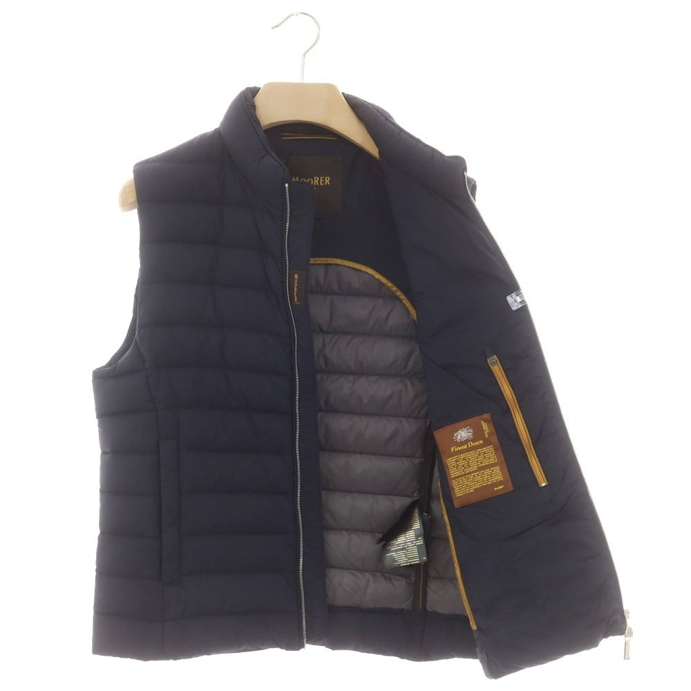 【中古】ムーレー MOORER CALAF-S3 ダブルジップ ダウンベスト ネイビー【 46 】【 状態ランクB 】【 メンズ 】