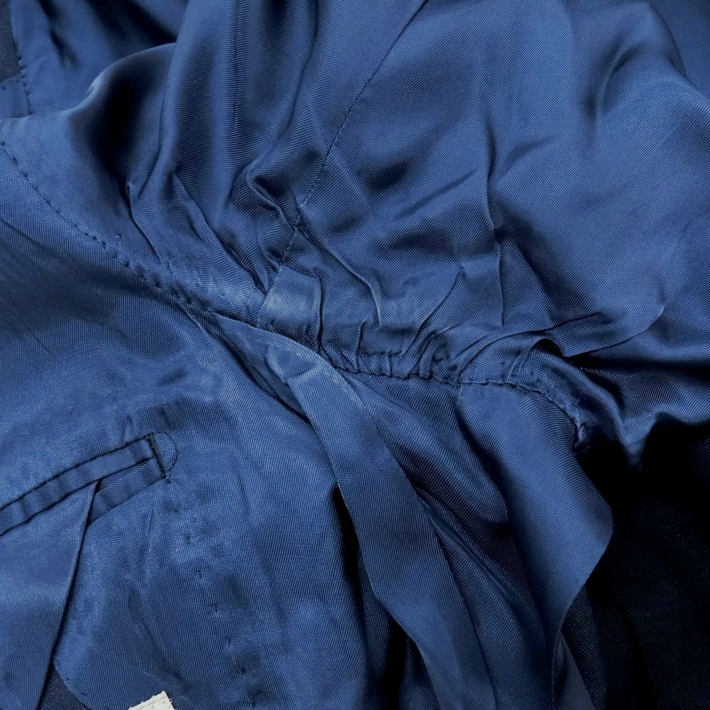 【中古】グジ guji ウールリネン 3B テーラードジャケット ネイビー【 44 】【 状態ランクC 】【 メンズ 】