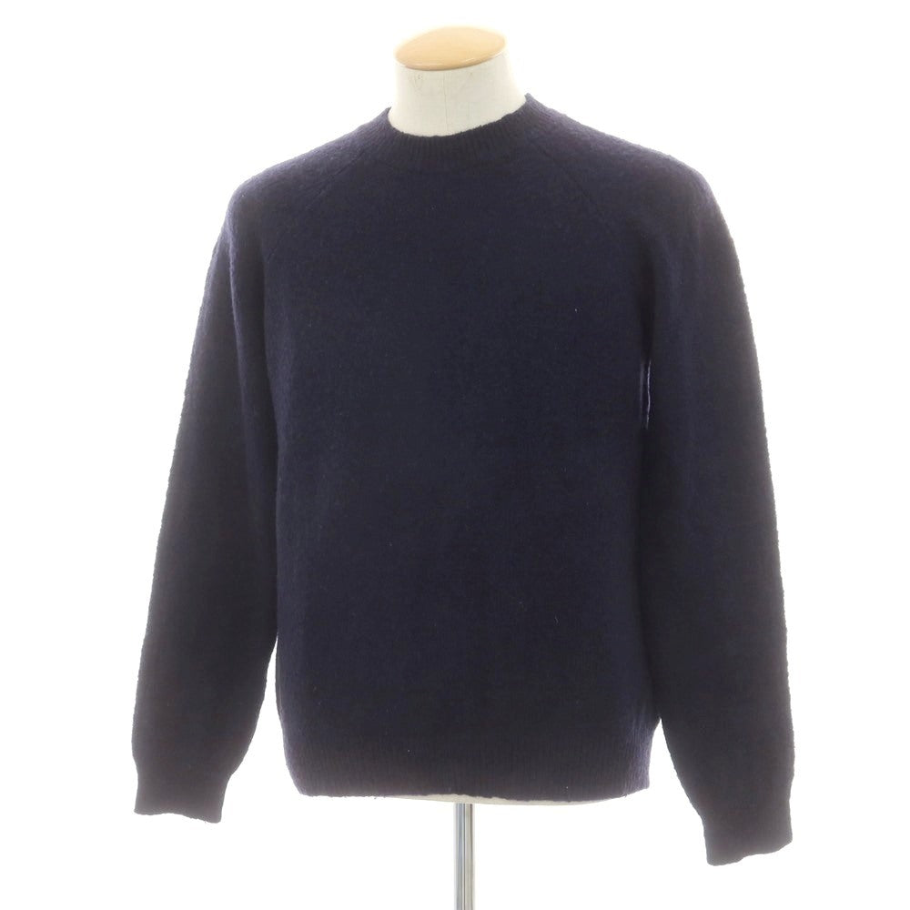 【中古】ロベルトコリーナ ROBERTO COLLINA ウールナイロン クルーネック プルオーバーニット ネイビー【サイズ表記なし（M位）】【 状態ランクB 】【 メンズ 】 [DPD]