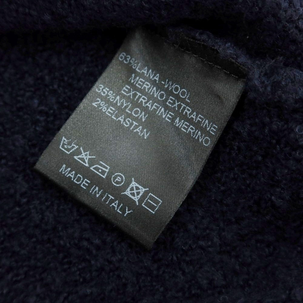 【中古】ロベルトコリーナ ROBERTO COLLINA ウールナイロン クルーネック プルオーバーニット ネイビー【 表記なし（M位） 】【 状態ランクB 】【 メンズ 】