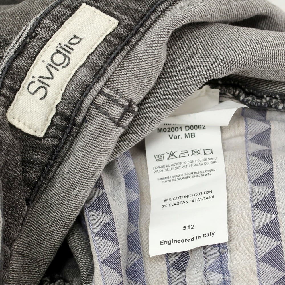 【中古】シビリア SIVIGLIA ストレッチ コットン ジーンズ デニムパンツ グレーブラック【 30 】【 状態ランクB 】【 メンズ 】