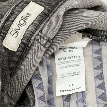 【中古】シビリア SIVIGLIA ストレッチ コットン ジーンズ デニムパンツ グレーブラック【 30 】【 状態ランクB 】【 メンズ 】