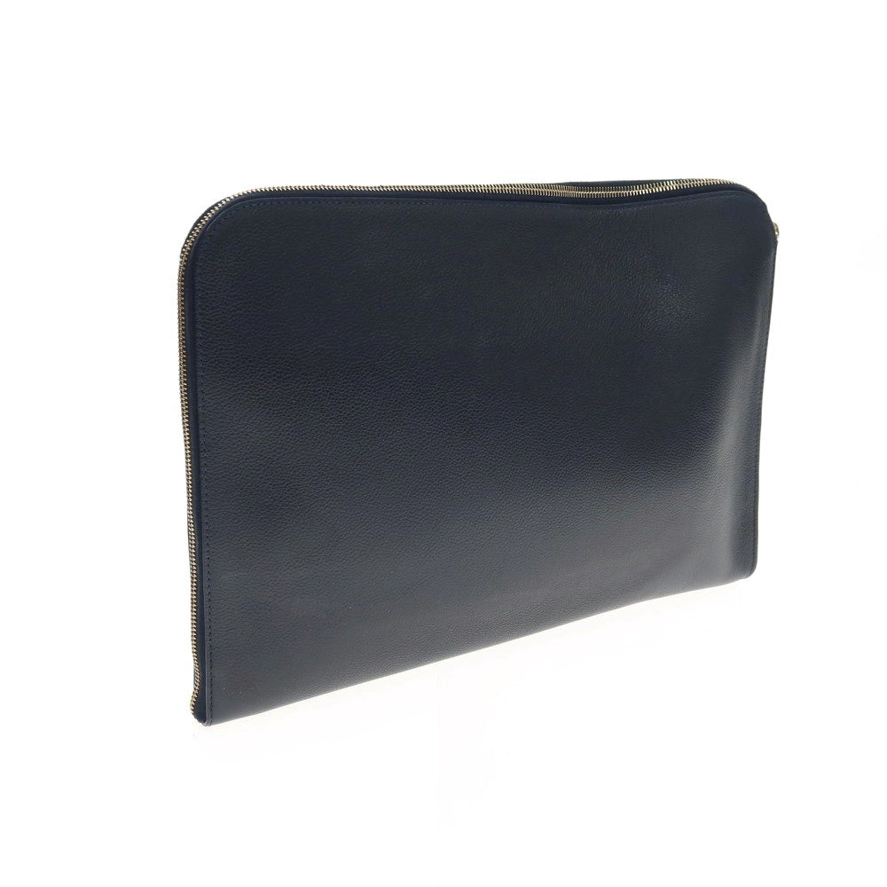 【中古】シセイ Cisei レザ－ クラッチバッグ ダークネイビー【 状態ランクC 】【 メンズ 】