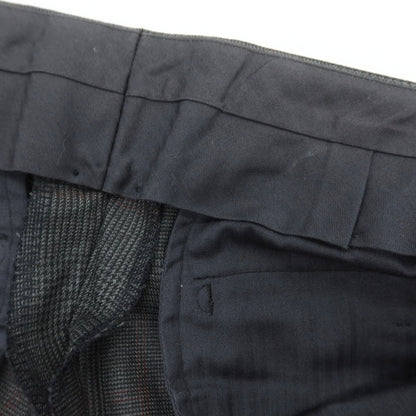 【中古】ダーバン D’URBAN ウール チェック 2つボタンスーツ ダークグレーxレッド【 AB4 】【 状態ランクC 】【 メンズ 】