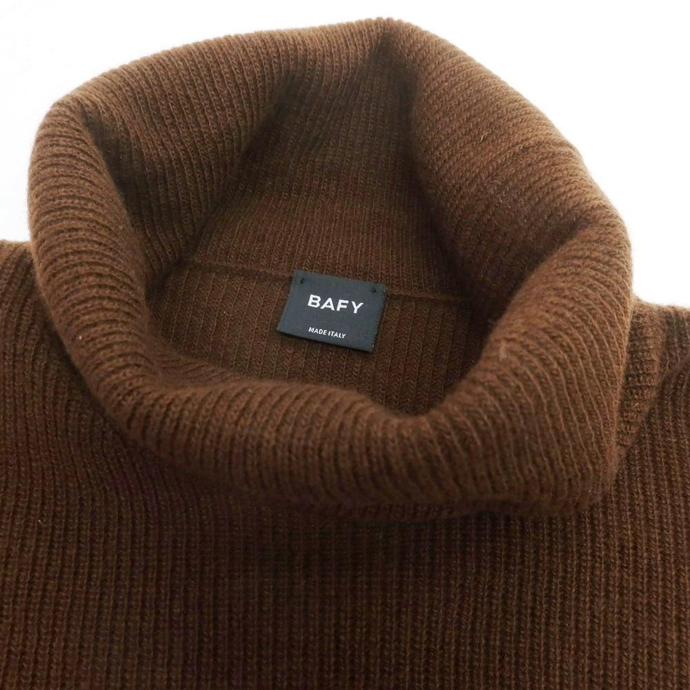【中古】バフィー BAFY ウール タートルネック プルオーバーニット ブラウン【サイズ46】【 状態ランクB 】【 メンズ 】 [DPD]