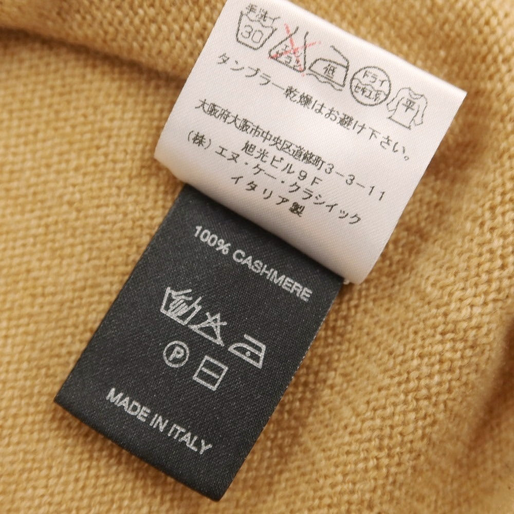 【中古】ロベルトコリーナ ROBERTO COLLINA カシミヤ クルーネック プルオーバーニット ベージュ【サイズ表記なし（M位）】【 状態ランクB 】【 メンズ 】 [DPD]