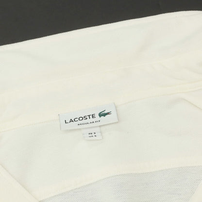 【中古】ラコステ LACOSTE コットンリネン 鹿の子 ボタンダウン カジュアルシャツ クリーム【 3 】【 状態ランクC 】【 メンズ 】
