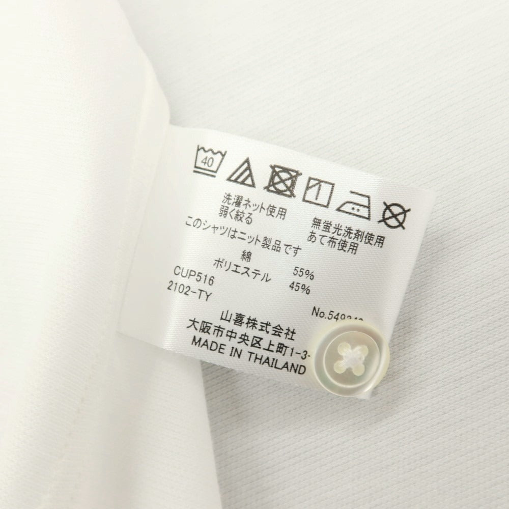 【中古】チョーヤ CHOYA コットンポリエステル 半袖シャツ ホワイト【 サイズM 】【 状態ランクA 】【 メンズ 】 [CPD]