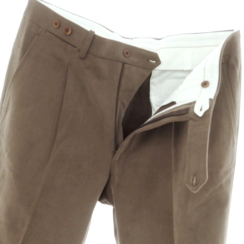 【中古】サルトリア ダルクオーレ Sartoria DAL CUORE コットン カジュアルスラックスパンツ カーキブラウン【 52 】【 状態ランクC 】【 メンズ 】