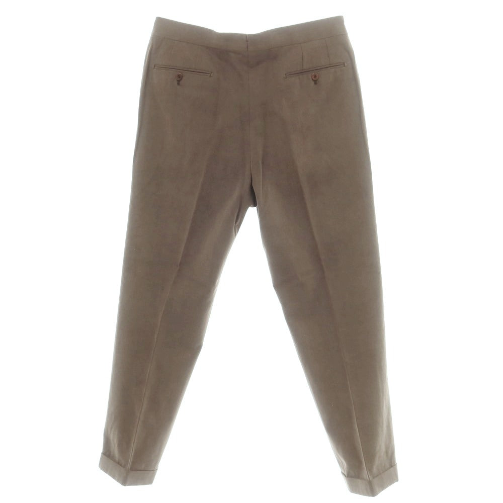 【中古】サルトリア ダルクオーレ Sartoria DAL CUORE コットン カジュアルスラックスパンツ カーキブラウン【 52 】【 状態ランクC 】【 メンズ 】