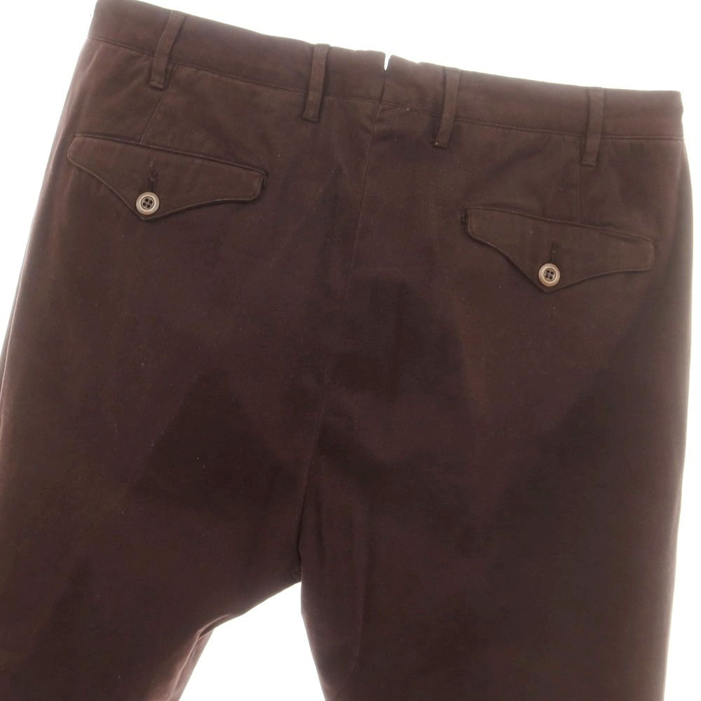 【中古】ザネッラ Zanella ストレッチ コットン カジュアルスラックスパンツ ブラウン【 48 】【 状態ランクB 】【 メンズ 】