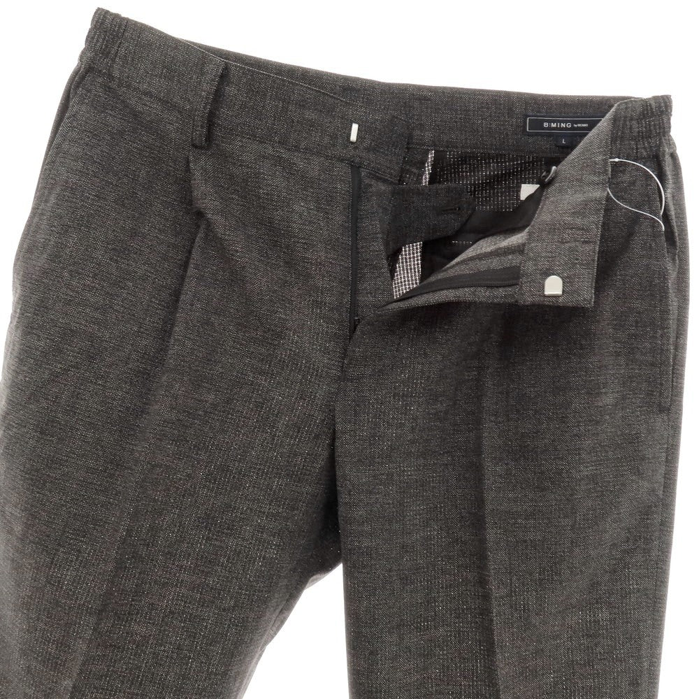【中古】ビーミング ライフストア バイ ビームス B:MING LIFE STORE by BEAMS NOMAD ポリエステル イージースラックスパンツ ダークグレー【 サイズL 】【 状態ランクA 】【 メンズ 】 [CPD]