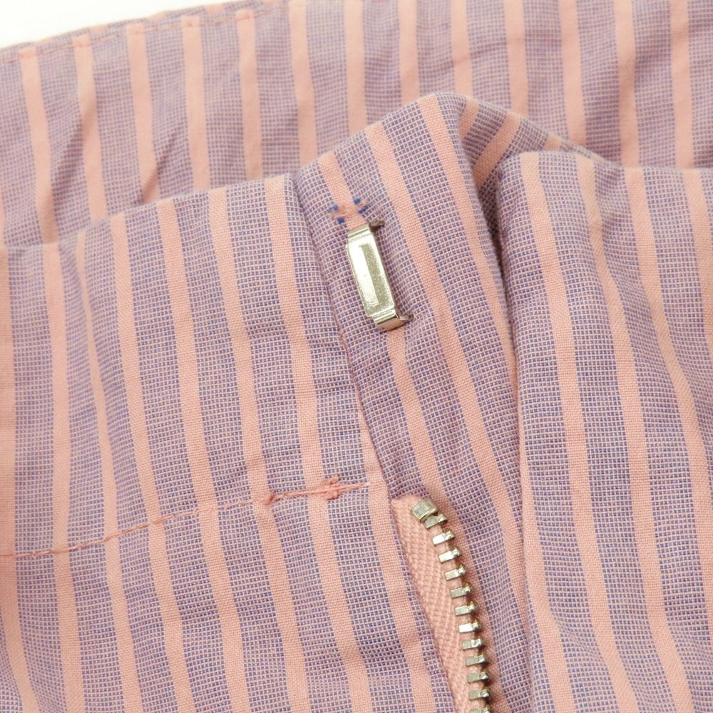 【中古】アントレアミ ENTRE AMIS ストレッチ コットン ストライプ イージースラックスパンツ ピンクxブルー【 32 】【 状態ランクB 】【 メンズ 】