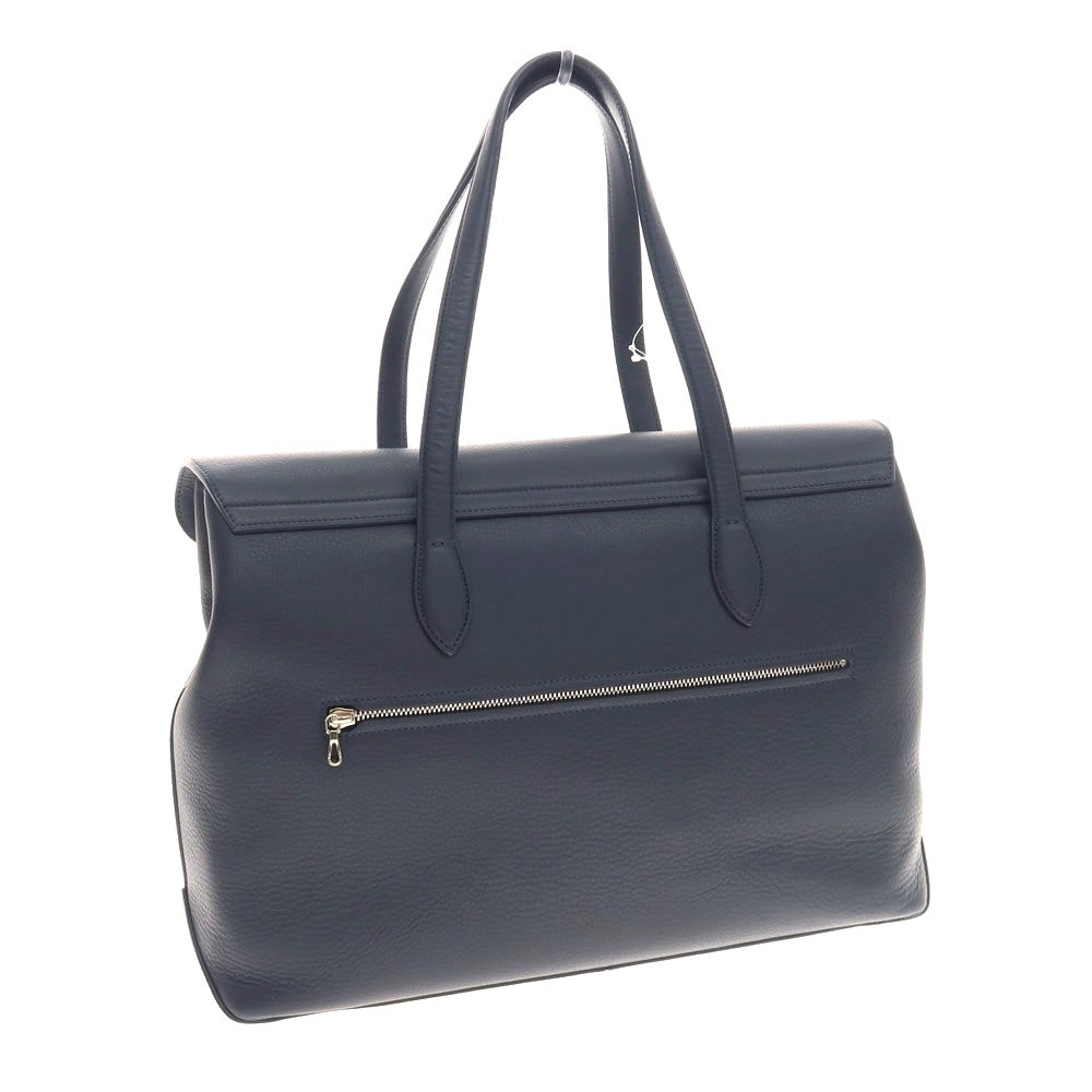 【中古】ファーロ FARO レザー トートバッグ ネイビー【 状態ランクA 】【 メンズ 】