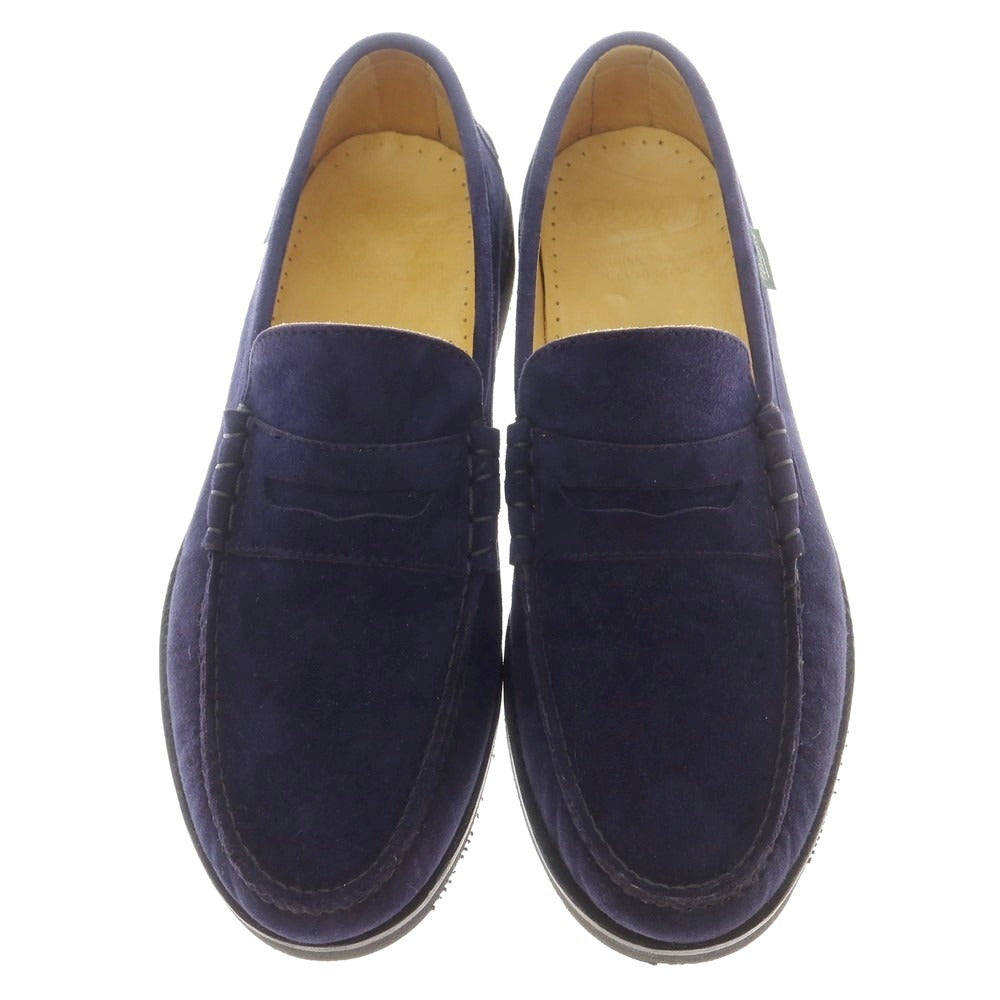 【中古】パラブーツ Paraboot スエード ローファー ネイビー【 6 1/2 】【 状態ランクA 】【 メンズ 】