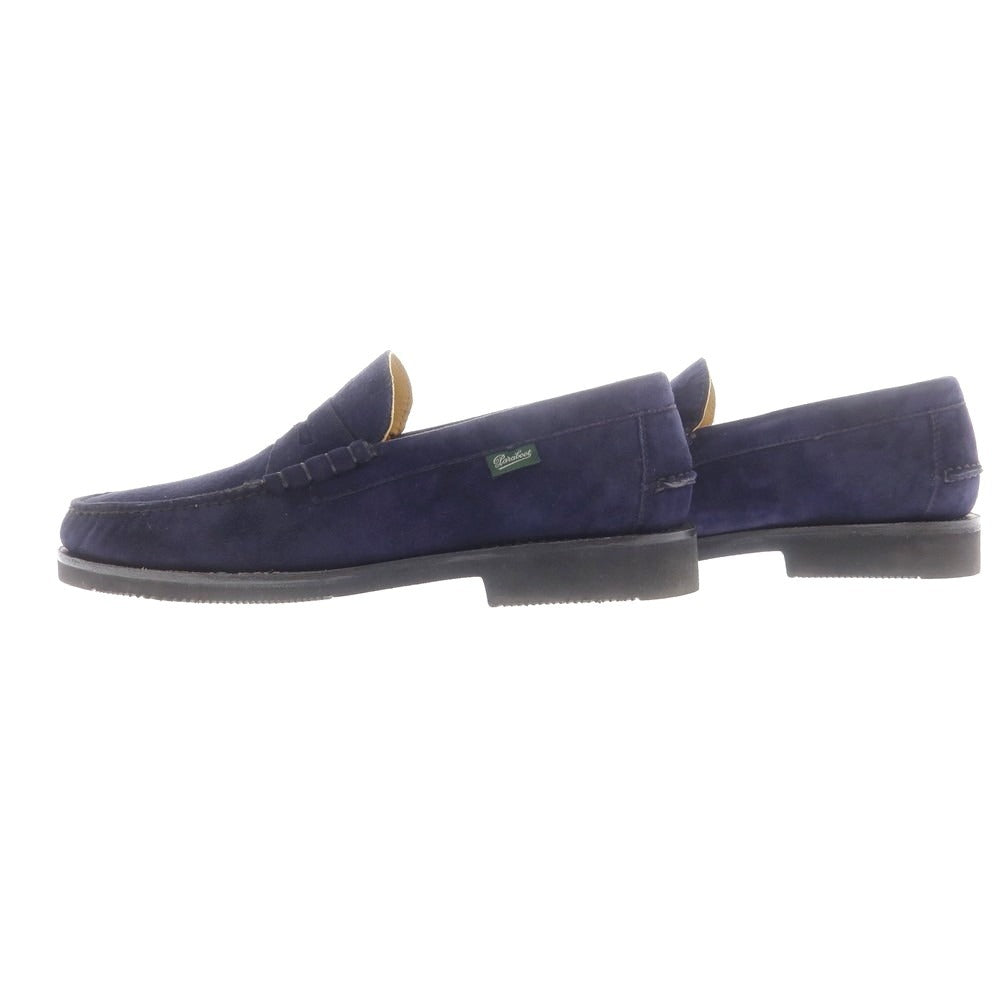 【中古】パラブーツ Paraboot スエード ローファー ネイビー【 6 1/2 】【 状態ランクA 】【 メンズ 】